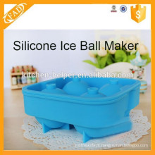 2015 Homemade Sphere Shape mofo para Whisky Ice Ball Silicone gelo bolas Maker molde